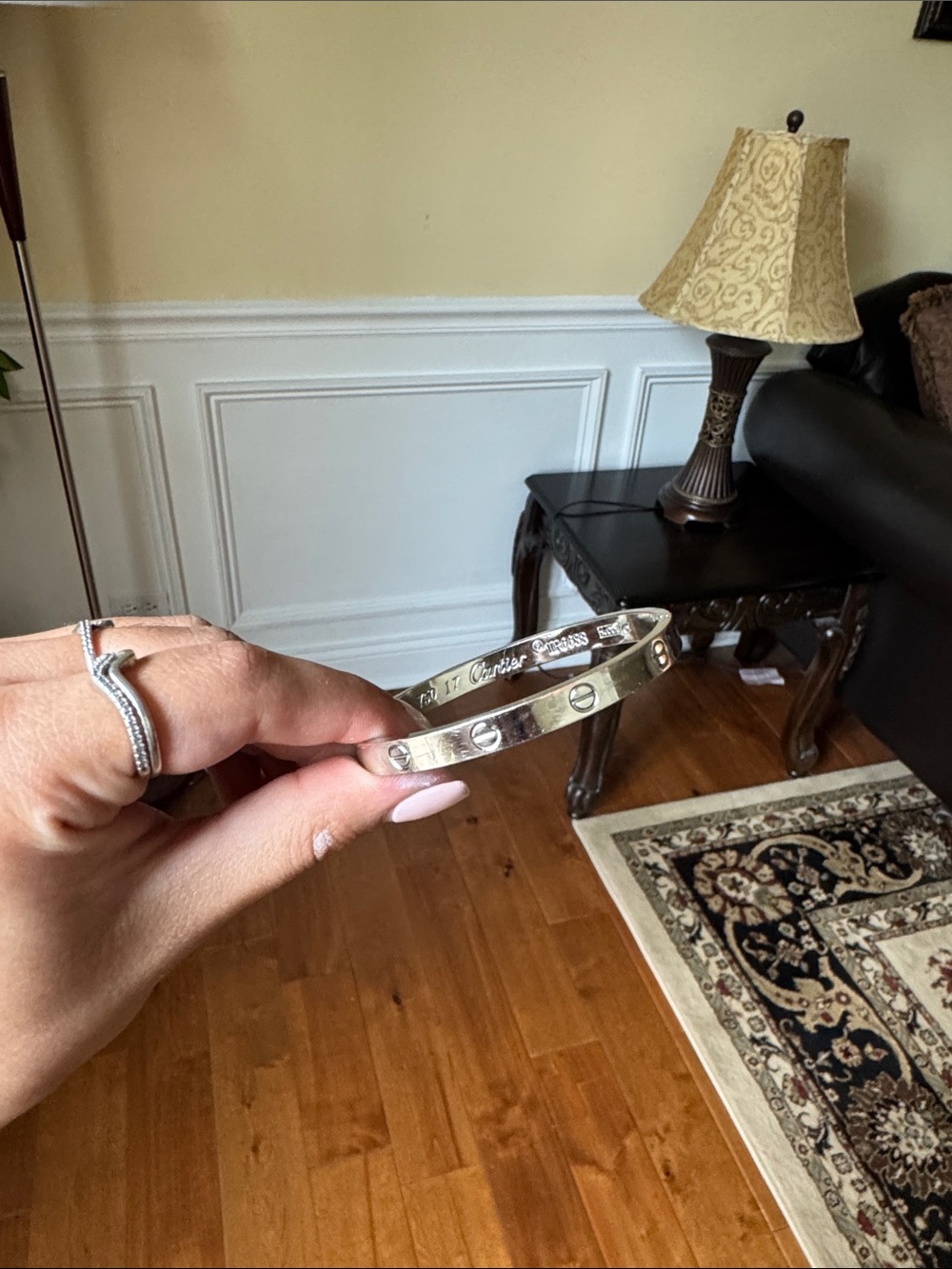 Silver Cartier bracelet